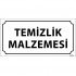 Temizlik Malzemesi Levhası 12x24 cm