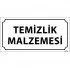 Temizlik Malzemesi Levhası 12x24 cm