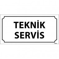 Teknik Servis Levhası 12x24 cm