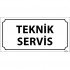 Teknik Servis Levhası 12x24 cm