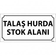 Talaş Hurda Stok Alanı Levhası 12x24 cm