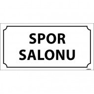 Spor Salonu Levhası 12x24 cm