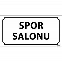 Spor Salonu Levhası 12x24 cm