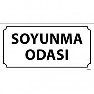 Soyunma Odası Levhası 12x24 cm
