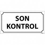 Son Kontrol Levhası 12x24 cm