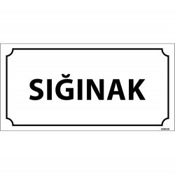 Sığınak Levhası 12x24 cm