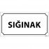 Sığınak Levhası 12x24 cm