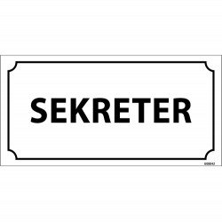 Sekreter Levhası 12x24 cm
