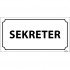 Sekreter Levhası 12x24 cm