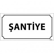 Şantiye Levhası 12x24 cm