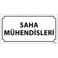 Saha Mühendisleri Levhası 12x24 cm