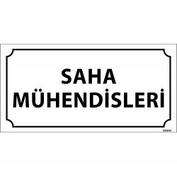 Saha Mühendisleri Levhası 12x24 cm