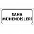 Saha Mühendisleri Levhası 12x24 cm