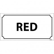 Red Levhası 12x24 cm