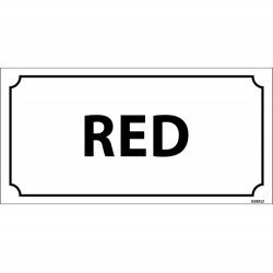 Red Levhası 12x24 cm