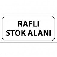 Raflı Stok Alanı Levhası 12x24 cm