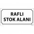 Raflı Stok Alanı Levhası 12x24 cm