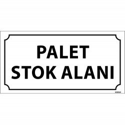 Palet Stok Alanı Levhası 12x24 cm