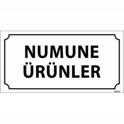 Numune Ürünler Levhası 12x24 cm