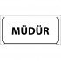 Müdür Levhası 12x24 cm