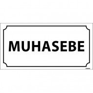 Muhasebe Levhası 12x24 cm