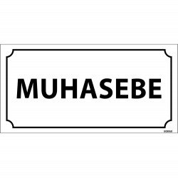 Muhasebe Levhası 12x24 cm