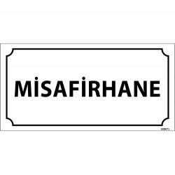 Misafirhane Levhası 12x24 cm