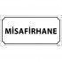 Misafirhane Levhası 12x24 cm