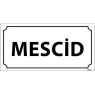 Mescid Levhası 12x24 cm