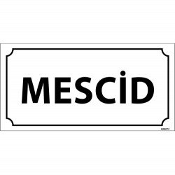 Mescid Levhası 12x24 cm