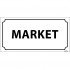 Market Levhası 12x24 cm