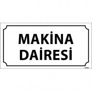 Makine Dairesi Levhası 12x24 cm