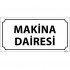 Makine Dairesi Levhası 12x24 cm