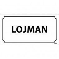 Lojman Levhası 12x24 cm