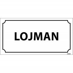 Lojman Levhası 12x24 cm