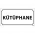Kütüphane Levhası 12x24 cm