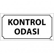 Kontrol Odası Levhası 12x24 cm