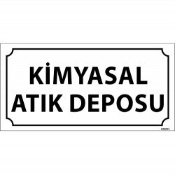 Kimyasal Atık Deposu Levhası 12x24 cm