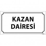 Kazan Dairesi Levhası 12x24 cm