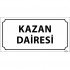 Kazan Dairesi Levhası 12x24 cm