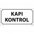 Kapı Kontrol Levhası 12x24 cm