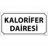 Kalorifer Dairesi Levhası 12x24 cm