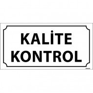 Kalite Kontrol Levhası 12x24 cm
