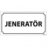 Jeneratör Levhası 12x24 cm
