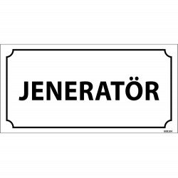 Jeneratör Levhası 12x24 cm
