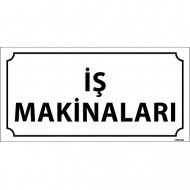 İş Makinaları Levhası 12x24 cm