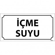 İçme suyu Levhası 12x24 cm