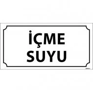 İçme suyu Levhası 12x24 cm
