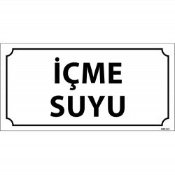 İçme suyu Levhası 12x24 cm