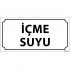 İçme suyu Levhası 12x24 cm